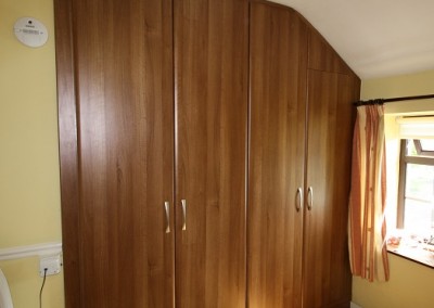 Built In Wardrobe With Angled Roof