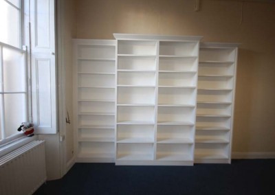 White Bespoke Bookcase